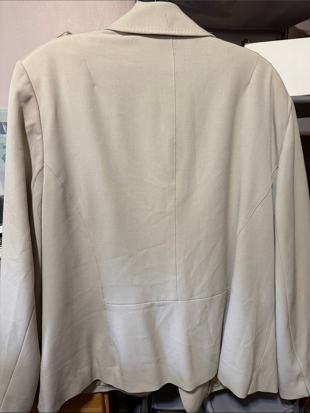 Worthington Cream Trench Coat Jacket - Picture 7 of 7